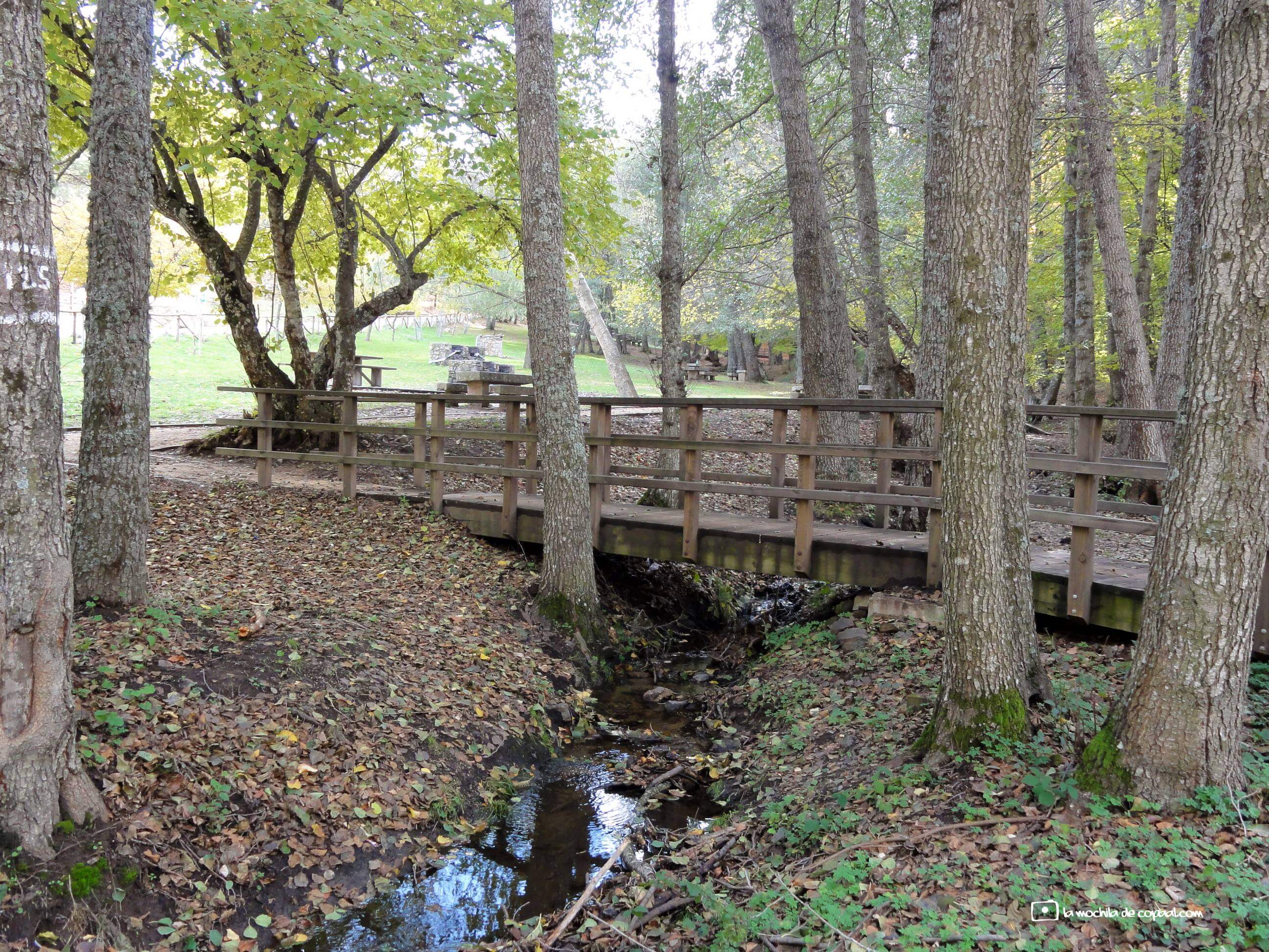 área recreativa de El Regajo senderismo